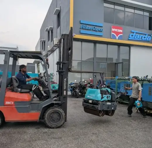 Mikasa roller compactor collected by Johor customer 4
